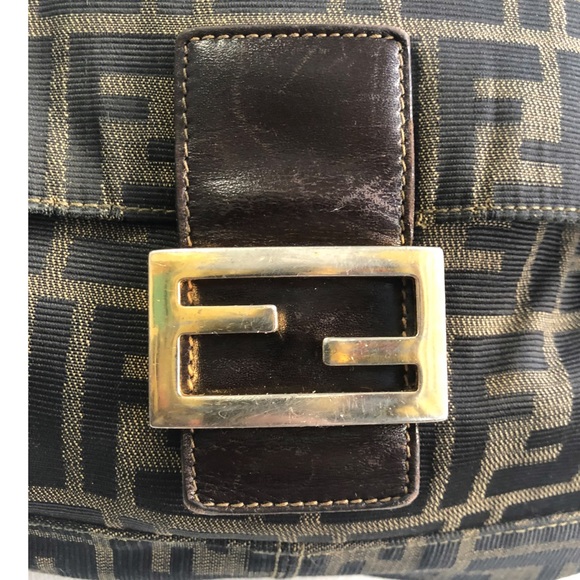Vintage Fendi Zucca Mama Bag Authentic Monogram - Picture 15 of 16